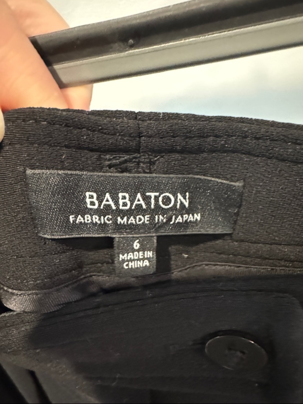 Babaton Black High-Rise Wide-Leg Trousers - Picture 4 of 7